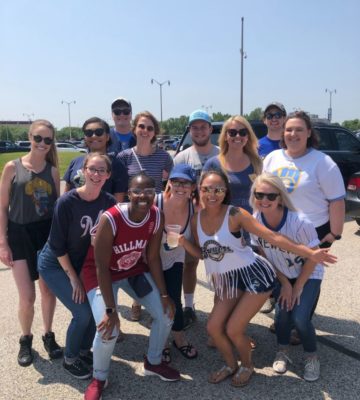 Team bonding at the Brewers game 2019