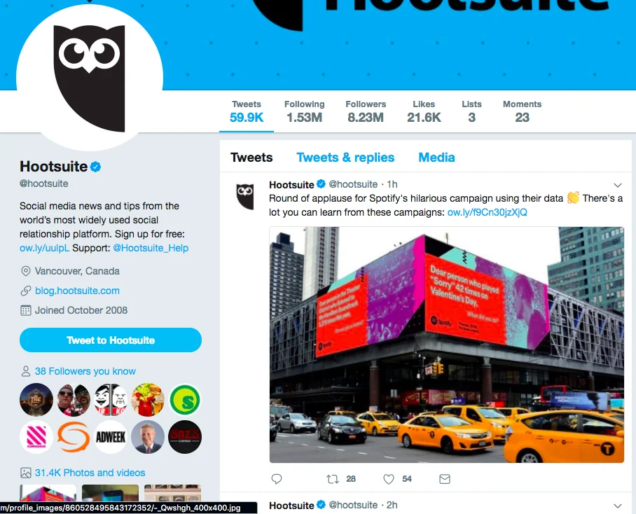 Hootsuite Twitter
